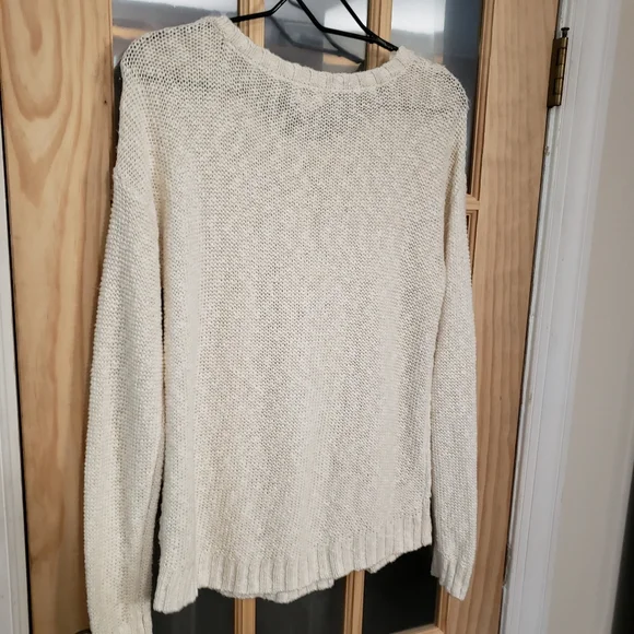 Mossimo L cable knit sweater cream/white - Picture 2 of 7